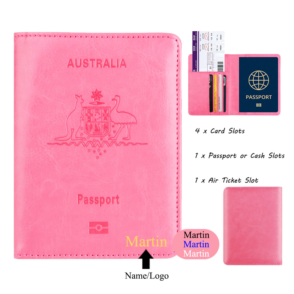 Leather Passport Cover - ซองใส่หนังสือเดินทางแบบ dompet Travel อุปกรณ์เสริมสำหรับเดินทางทำจากหนัง PU แบบป้องกัน
