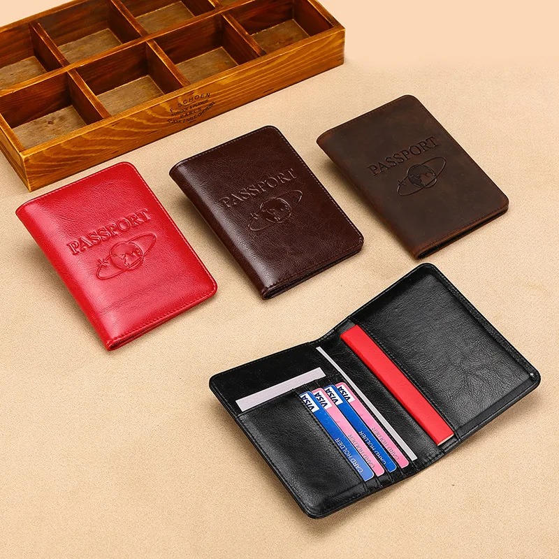 Unisex ปกหนังสือเดินทางหนังแท้ - Leather Passport Cover บทวิจารณ์และราคา