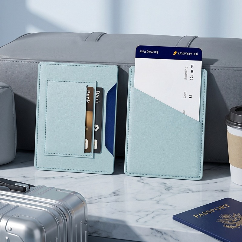กระเป๋าใส่พาสปอร์ตสีพื้นสำหรับ - Leather Passport Cover บทวิจารณ์และราคา