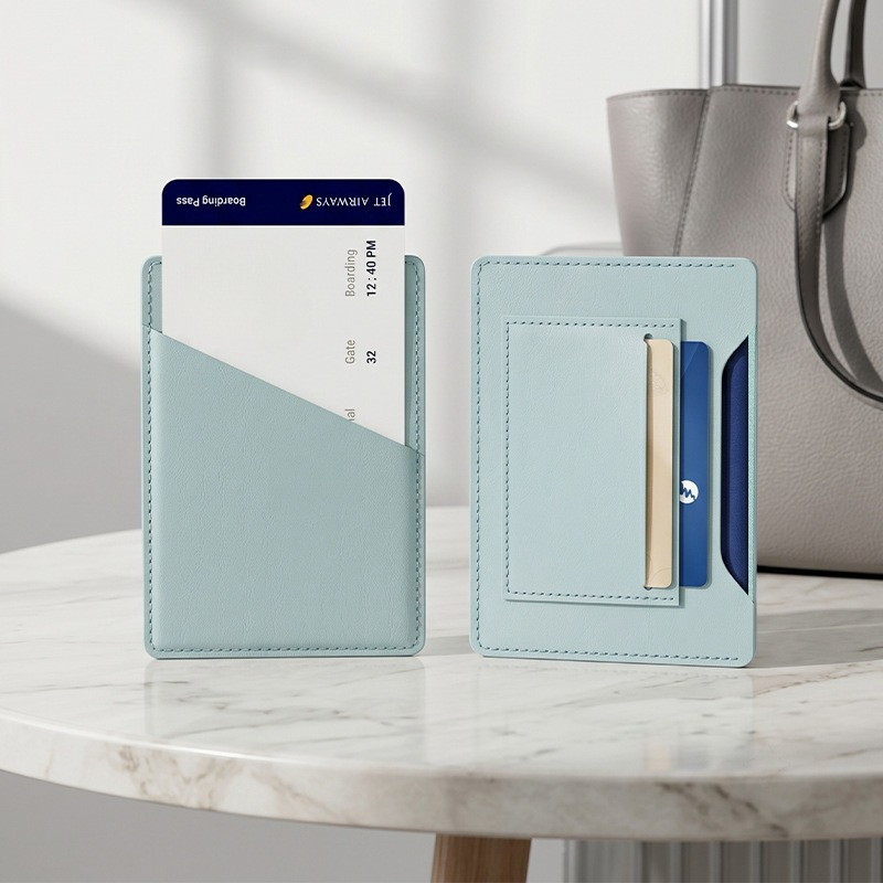 กระเป๋าใส่พาสปอร์ตสีพื้นสำหรับ - Leather Passport Cover บทวิจารณ์และราคา