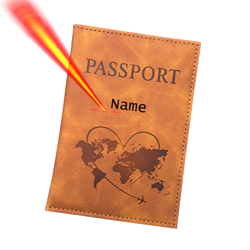 ส่วนบุคคลชื่อผู้ถือหนังสือเดิน - Leather Passport Cover บทวิจารณ์และราคา